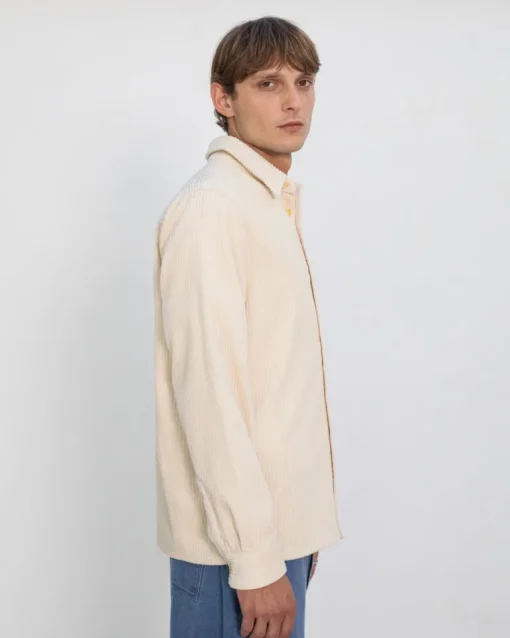 Cord Casual Shirt White<Rotholz Discount