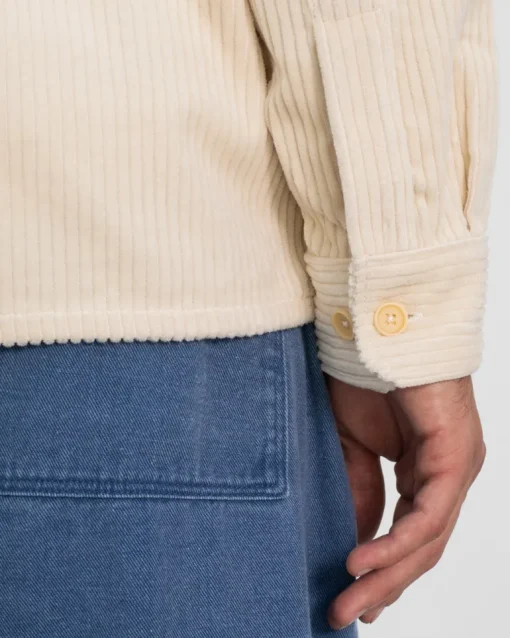 Cord Casual Shirt White<Rotholz Discount