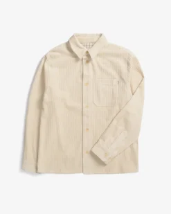 Cord Casual Unisex Shirt White<Rotholz Clearance