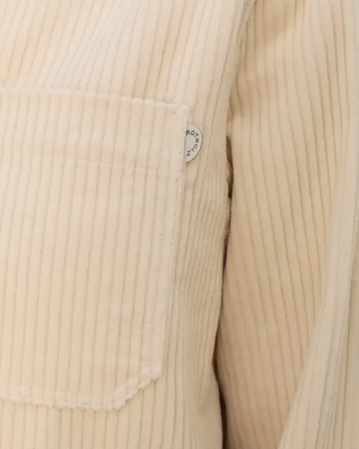 Cord Casual Unisex Shirt White<Rotholz Clearance