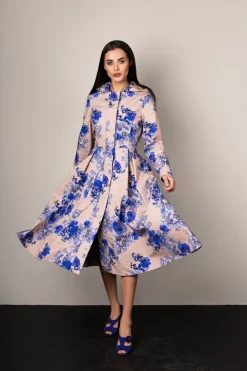 Cornflower Blue Sadetakki Beige/Sininen<RainSisters New