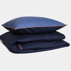 Cotton Sateen Duvet Cover Set Dusty Blue-Indigo<HOMEHAGEN Outlet