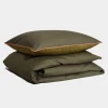 Cotton Sateen Duvet Cover Set Moss Green<HOMEHAGEN Cheap