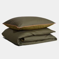 Cotton Sateen Duvet Cover Set Moss Green<HOMEHAGEN Cheap