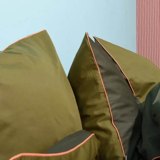 Cotton Sateen Duvet Cover Set Moss Green<HOMEHAGEN Cheap
