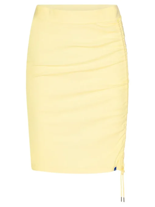 Crest Ribbed Adjustable Skirt Mellow Yellow<Copenhagen Cartel Outlet