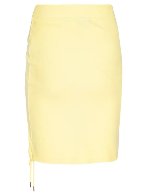 Crest Ribbed Adjustable Skirt Mellow Yellow<Copenhagen Cartel Outlet