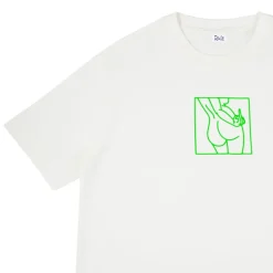 Crop Middle Finger T-Shirt White<RAIZ Cheap