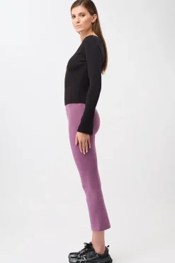 Cropped Flared Pants Grape<MANDALA Cheap