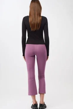 Cropped Flared Pants Grape<MANDALA Cheap