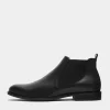 Dean Chelsea Boots Vegea Grape Leather Black<BOHEMA Best