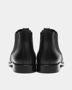Dean Chelsea Boots Vegea Grape Leather Black<BOHEMA Best