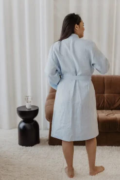 Del膷ia Linen Bathrobe<Laume linen Shop