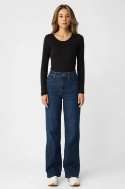 Dew Flared Soft Jeans Dark Denim<Dawn Denim Outlet
