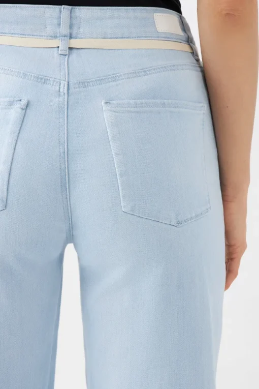 Dew Flared Soft Jeans French Pocket Light Blue<Dawn Denim Discount