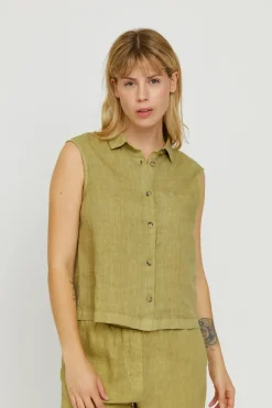 Dina Sleeveless Blouse<Mazine Shop
