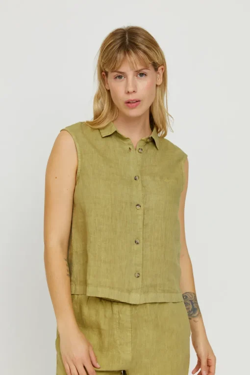 Dina Sleeveless Blouse<Mazine Shop