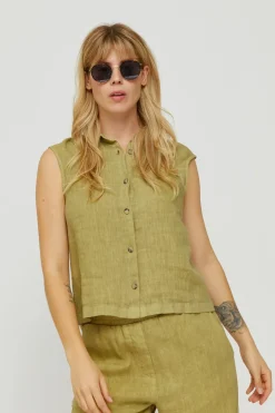 Dina Sleeveless Blouse<Mazine Shop