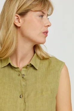 Dina Sleeveless Blouse<Mazine Shop