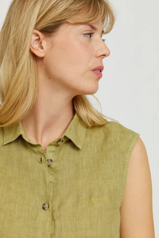 Dina Sleeveless Blouse<Mazine Shop