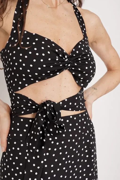 Dolly Toppi Polka Dot Musta<ANGELL Store