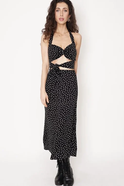 Dolly Toppi Polka Dot Musta<ANGELL Store
