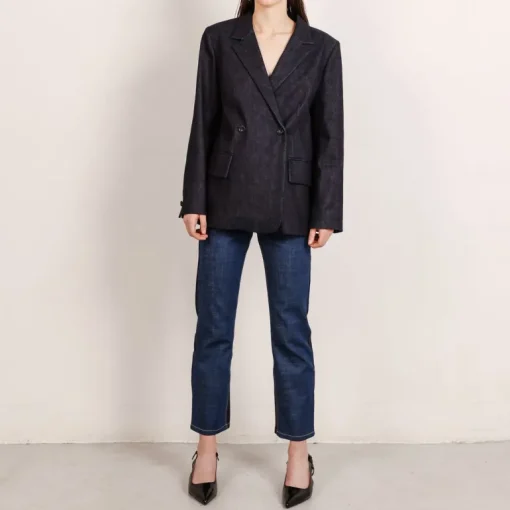 Double Breasted Blazer Selvedge Denim<Studio Heijne Cheap