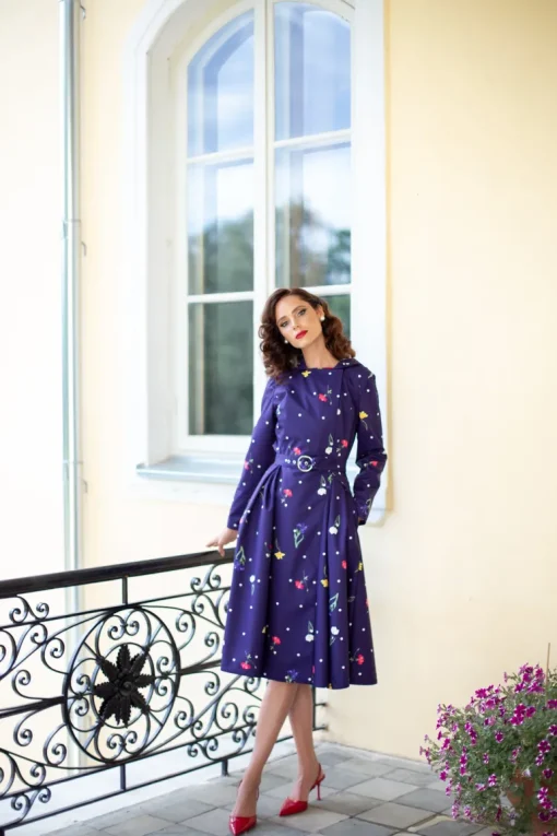 Double Breasted Trench Coat for Spring in Violet<RainSisters Store