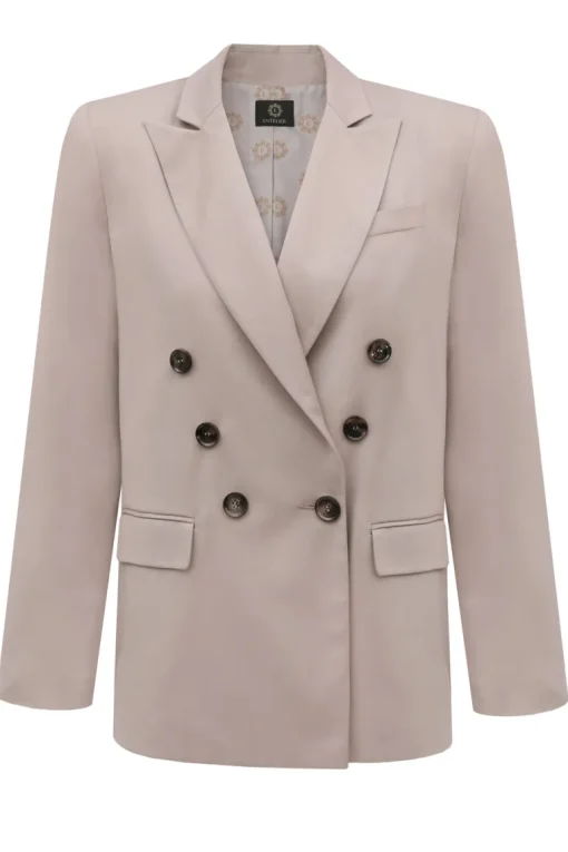 Double-breasted Bleiseri Beige<Enteliér Hot