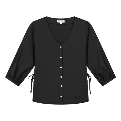 Dressy Tencel Pusero Musta<CharlieMary Cheap