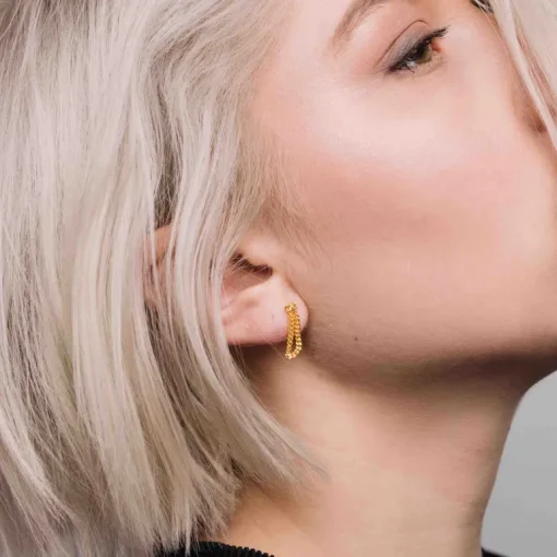 Drop Chain Nappikorvakoru<fejn jewelry Discount