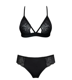 Earth Black Cheeky Triangle Set<Anekdot Fashion