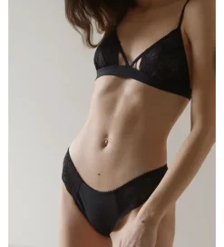 Earth Black Cheeky Triangle Set<Anekdot Fashion