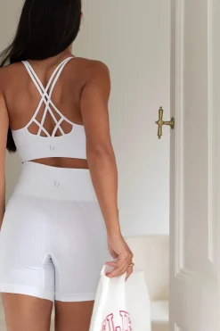 Earth Sports Bra White<Believe Athletics Clearance