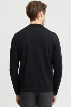 Eero Extra Fine Merinovilla Kauluspaita Antrasiitinharmaa<FRENN Best