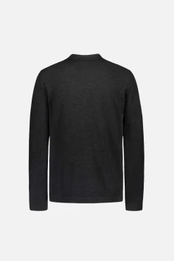 Eero Extra Fine Merinovilla Kauluspaita Antrasiitinharmaa<FRENN Best