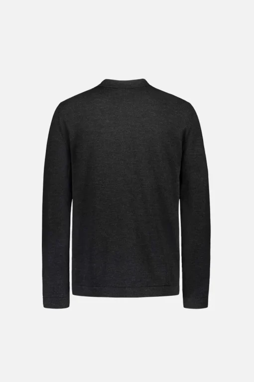 Eero Extra Fine Merinovilla Kauluspaita Antrasiitinharmaa<FRENN Best