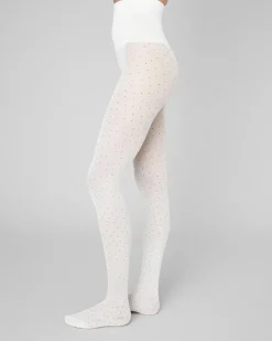 Eira Petite Dots Tights Ivory<Swedish Stockings Store
