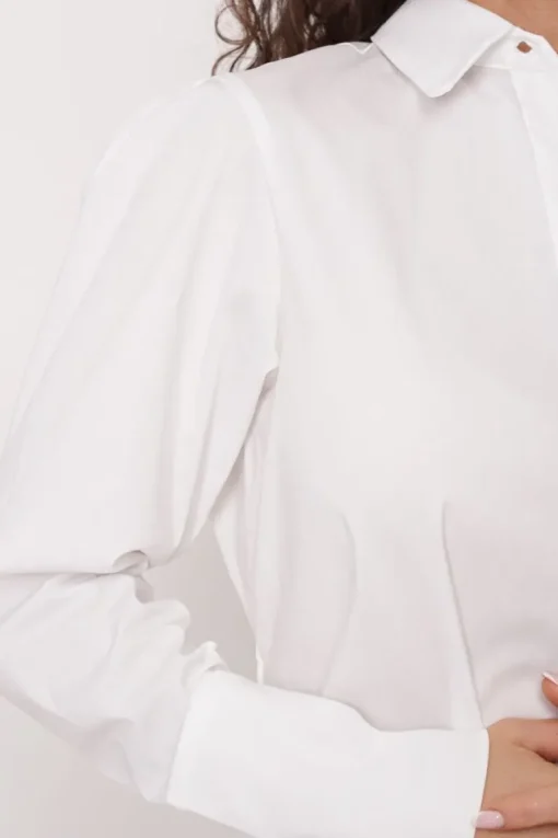 Elia Button-Up Shirt White<ANGELL Hot