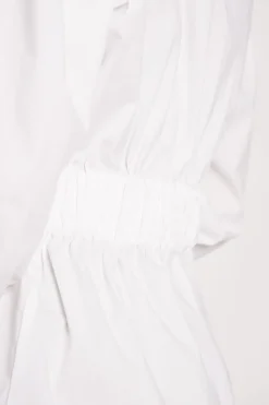 Elia Button-Up Shirt White<ANGELL Hot