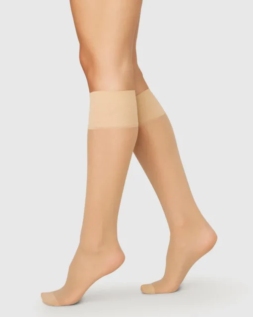 Elin Premium Polvisukat 2-Pack Beige<Swedish Stockings Discount