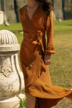 Eloise Dress Golden Leo<Nakoa Flash Sale