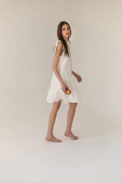 Pellavamekko Ekru<Enteliér Shop