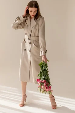 Silkki Trenssitakki Beige<Enteliér Cheap