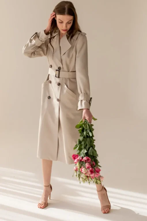 Silkki Trenssitakki Beige<Enteliér Cheap