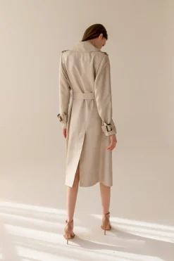Silkki Trenssitakki Beige<Enteliér Cheap