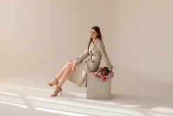 Silkki Trenssitakki Beige<Enteliér Cheap
