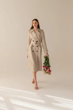 Silkki Trenssitakki Beige<Enteliér Cheap