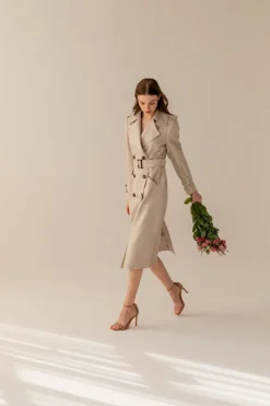 Silkki Trenssitakki Beige<Enteliér Cheap