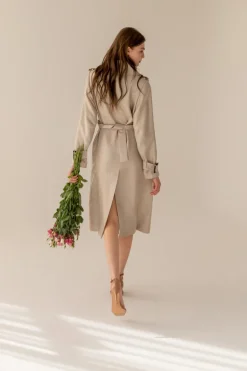 Silkki Trenssitakki Beige<Enteliér Cheap